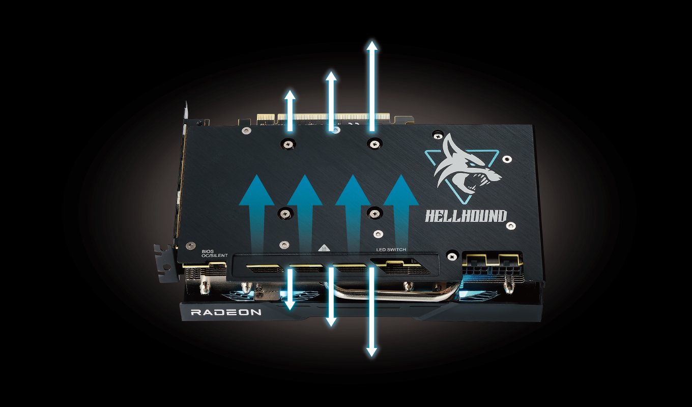Hellhound AMD Radeon RX 7600 XT 16GB GDDR6(生産終了 Hellhound AMD Radeon RX 7600 XT 16GB GDDR6(生産終了